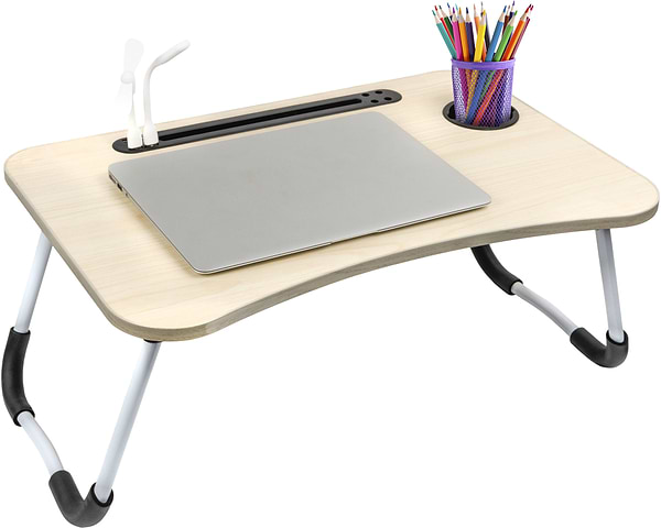 Фото - Стіл для ноутбука Dyxon Transformix 2 USB LED Fan White Apple (DXN-snb-tmx2wapp)