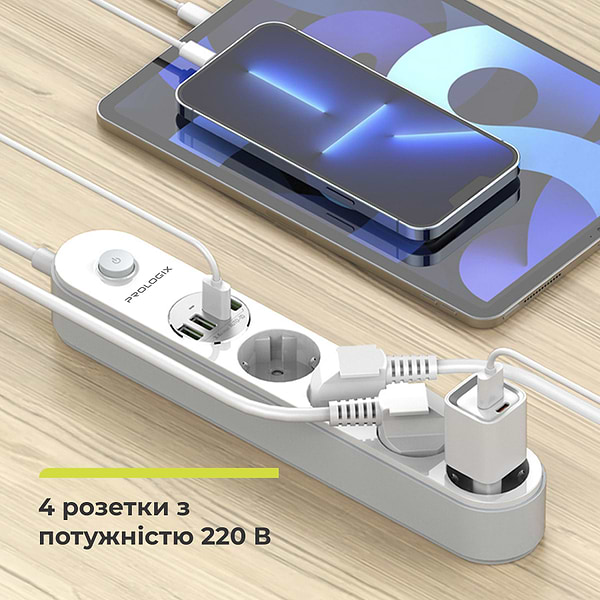 Фото - Мережевий фільтр ProLogix Premium 4р 2m (PR-SE4432W)