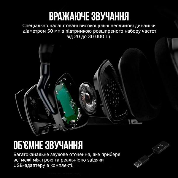 Фото - Гарнитура проводная игровая Corsair Void RGB Elite (CA-9011203-EU)