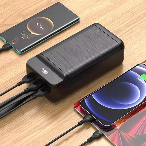 Фото - Батарея мобильная универсальная XO 40000mAh PD20W QC22.5W Black (PR157)