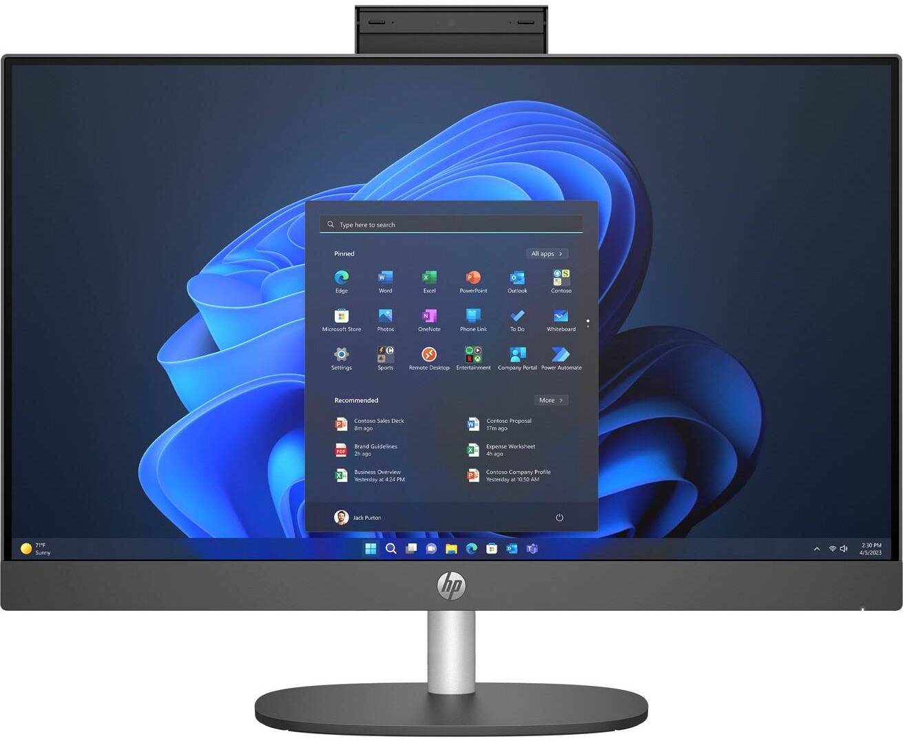 Компьютер-моноблок HP ProOne 245 G10 (885A0EA) Iron Gray - Фото 1