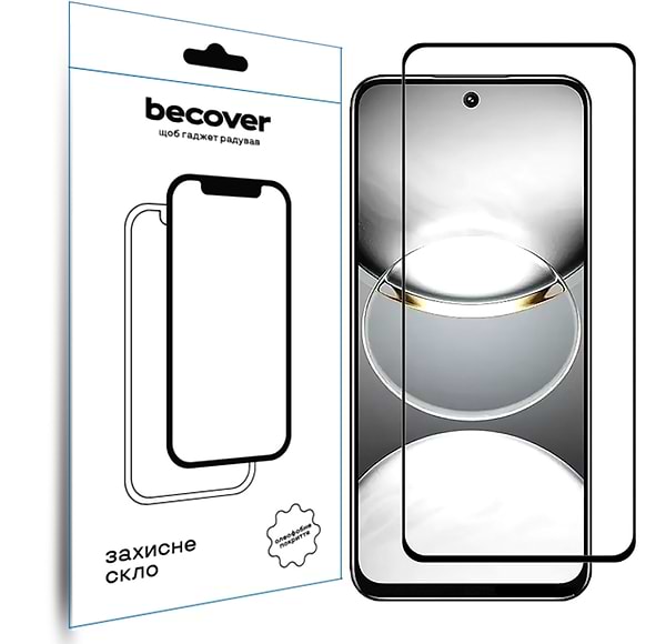 Фото - Захисне скло для смартфону BeCover for Tecno Spark 30C 4G/5G Black (712319)