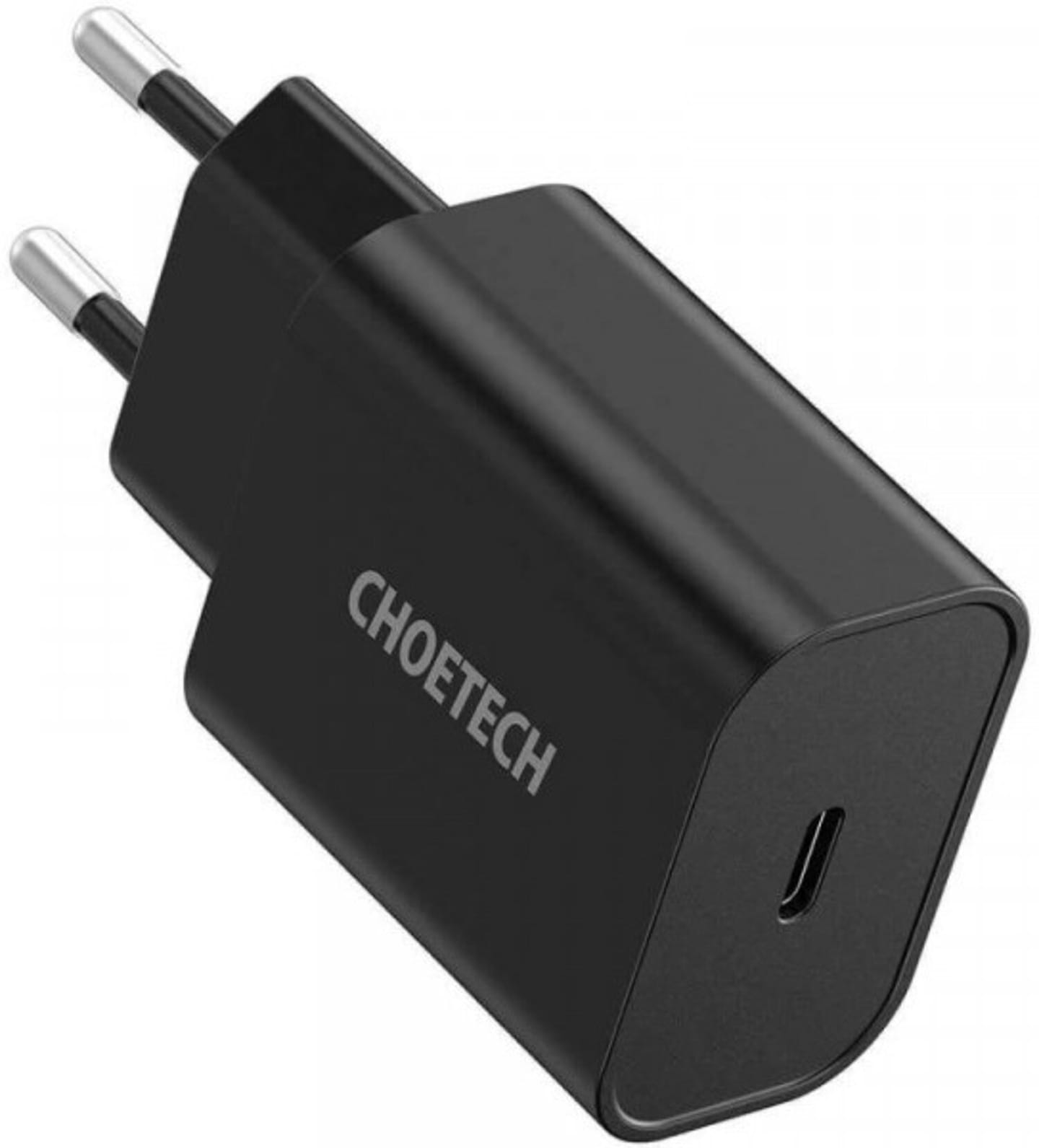 Сетевое зарядное устройство Choetech 1xUSB 20W (1 USB-C) PD matte wall charger Black (Q5004-EU-BK)