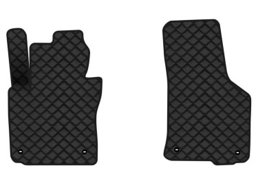 Килимки з екошкіри в салон авто передні EVAtech для Octavia A5 (MT, 4 clips) Skoda 2004-2013 2 покоління Liftback EU (SK12163AV2TL4BBB)