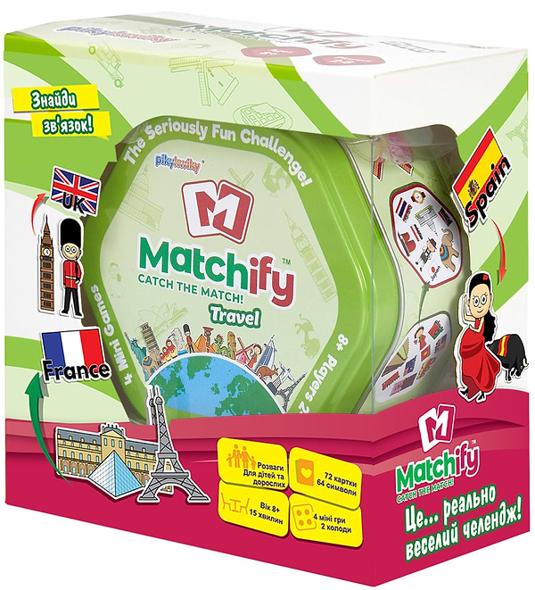 Фото - Настольная игра (5-7 лет) Super Puper на ассоциации «Matchify» Travel (Путешествия) (MATCH9000B)