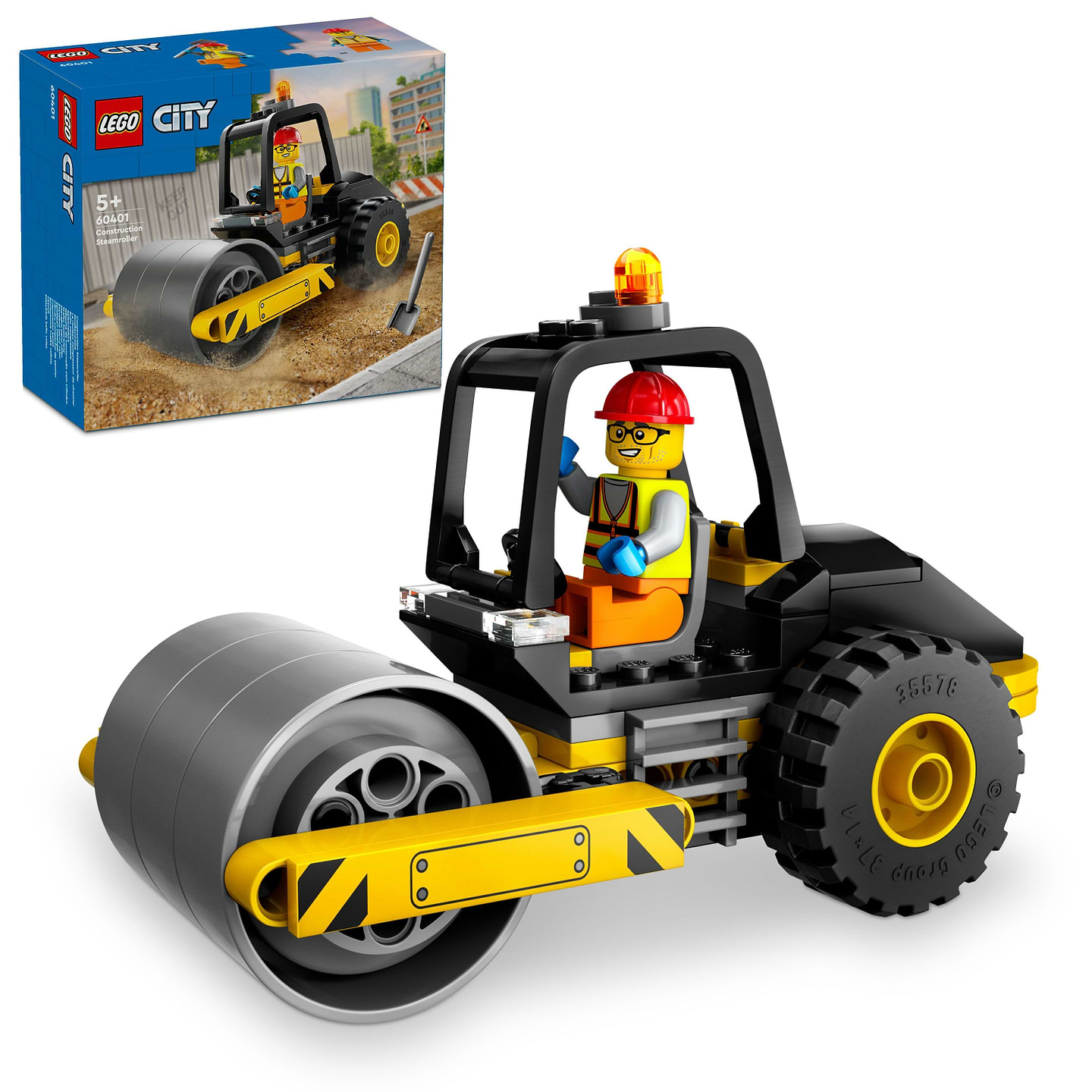 Конструктор LEGO City Строительный паровой каток (60401) - Фото 1