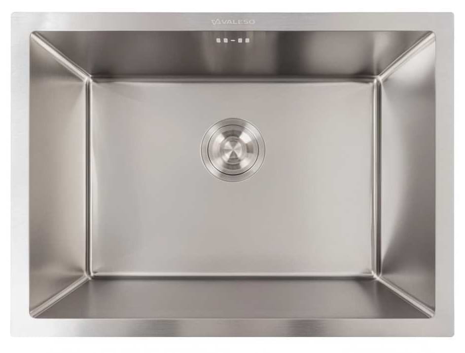 Мийка кухонна VALESO нержавійка 58х43 Handmade монтаж під стільницю (3.0/0.8) - Фото 1