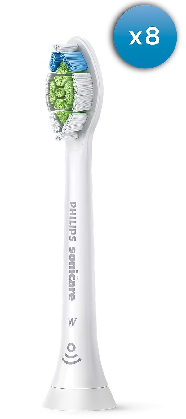 Фото - Насадка для зубної щітки Philips Sonicare HX6068/12 W2 Optimal White, 8 шт (білі)