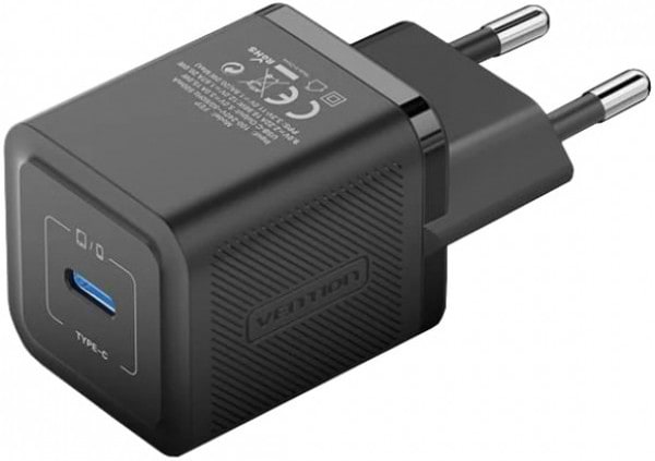 Фото - Сетевое зарядное устройство Vention 20W PD 1xUSB-C Black (FEPB0-EU)