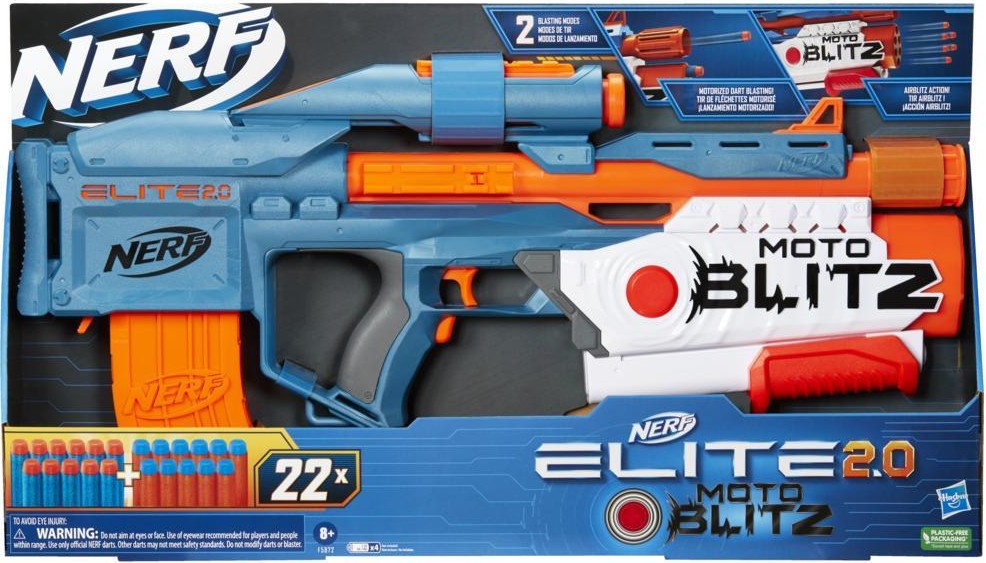Бластер багатозарядний Hasbro NERF "Мотоблітз", серія "Нерф Еліт 2.0" (F5872) - Фото 1