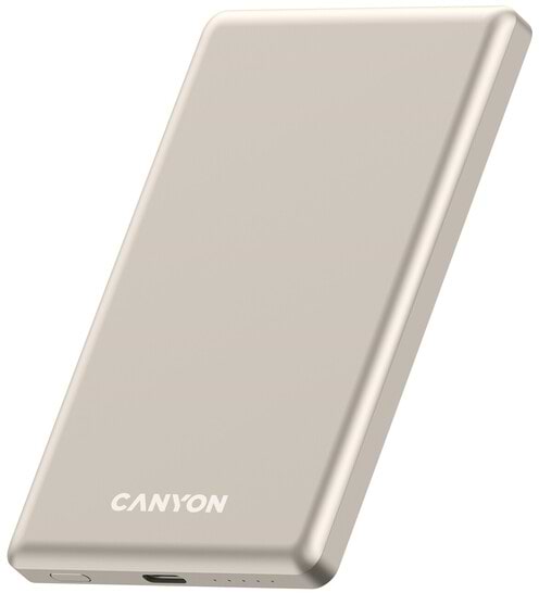 Фото - Батарея мобильная Canyon OnPower 505 slim Magsafe 5000 mAh PD20W Beige (CNS-CPB505BE)