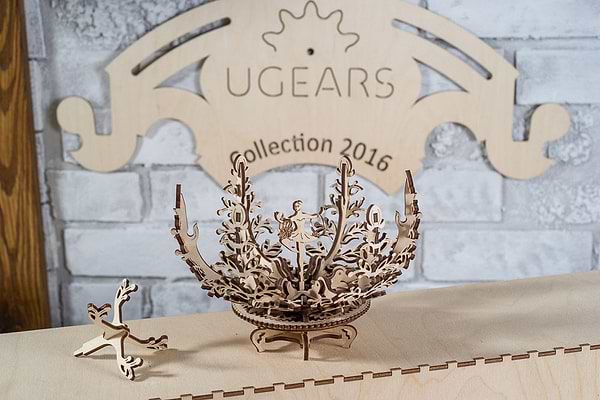 Фото - 3D пазлы Ugears Механический цветок (70019)