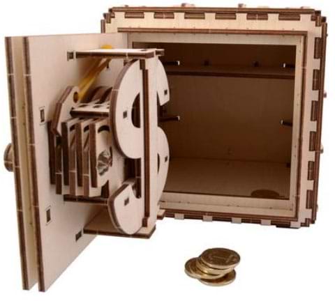 Фото - 3D пазлы Ugears Сейф (70011)