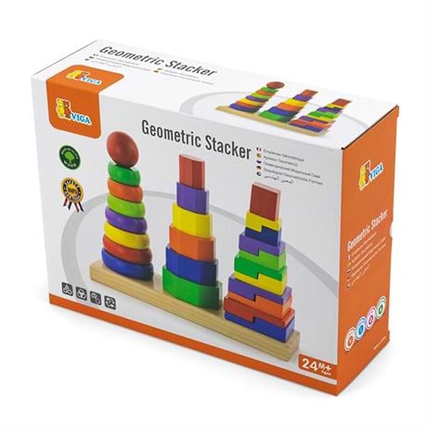 Фото - Пірамідка Viga Toys Три фігури (50567)