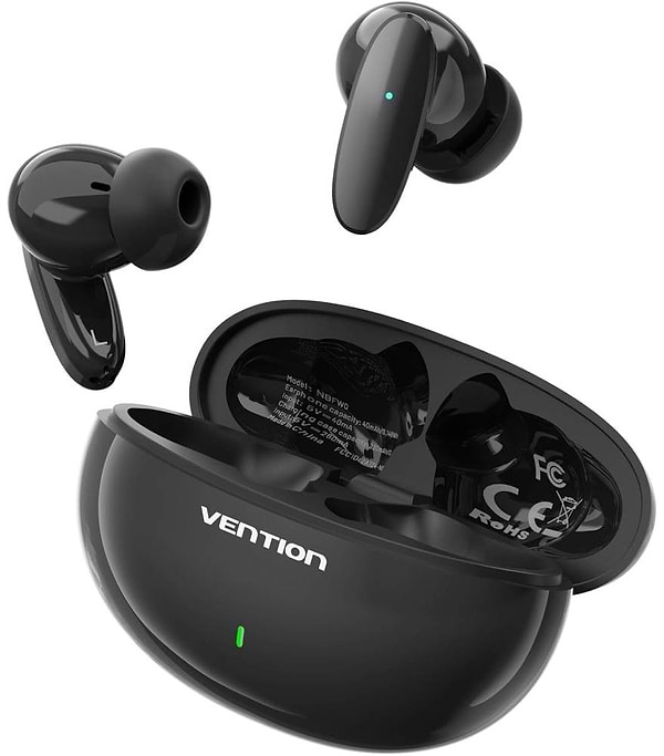 Фото - Навушники вкладиші бездротові TWS Vention Elf Earbuds E01 Black (NBFB0)