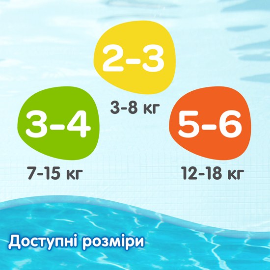 Фото - Одноразовые подгузники-трусики для плавания Huggies Little Swimmers 5-6 (12-18 кг), 11 шт. (5029053538426)