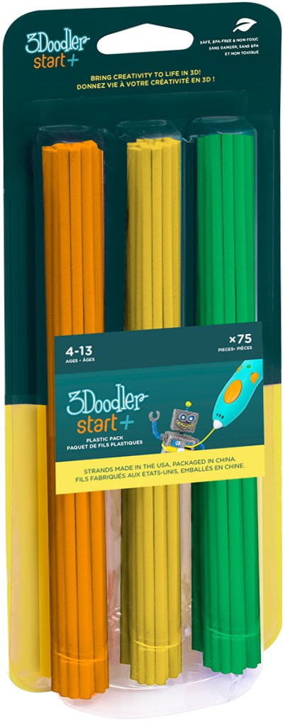 Фото - 3D-стрижні 3Doodler Набір Start Мікс, 75 шт. (помаранчевий, жовтий, зелений) (3DS-ECO-MIX2-75) Фото - 3D-стрижні 3Doodler Набір Start Мікс, 75 шт. (помаранчевий, жовтий, зелений) (3DS-ECO-MIX2-75)