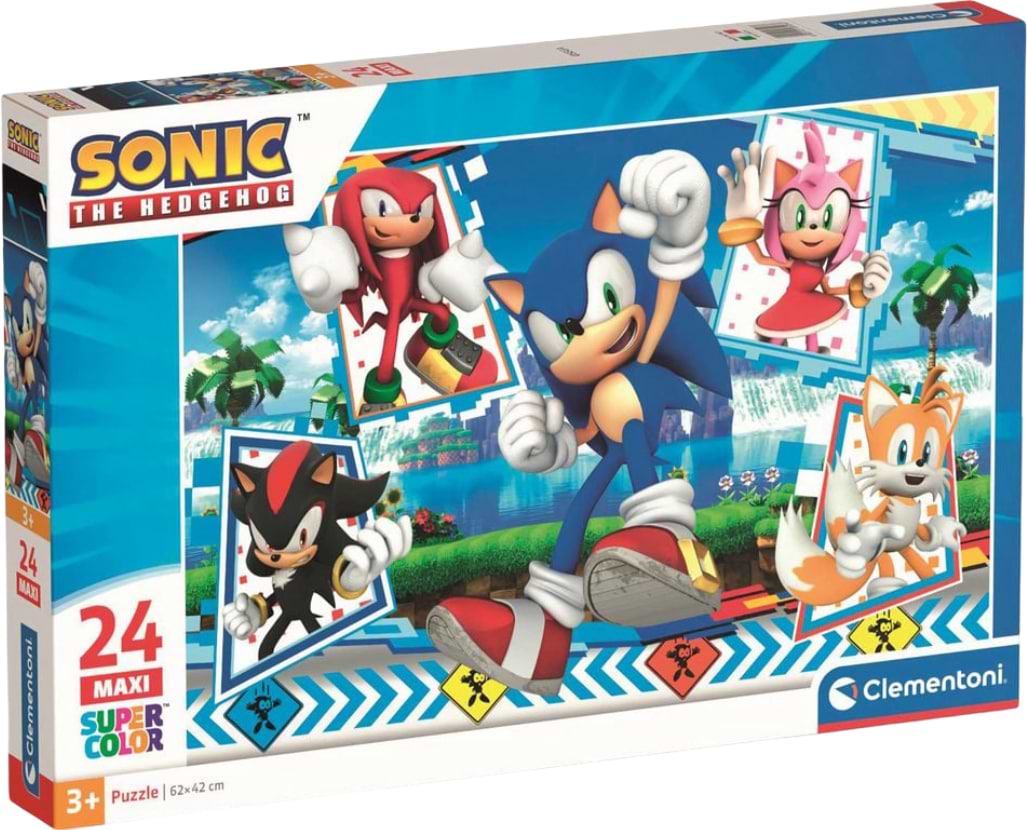 Пазли (3-4 роки) Clementoni Sonic серія MAXI 24 ел. (28526) - Фото 1
