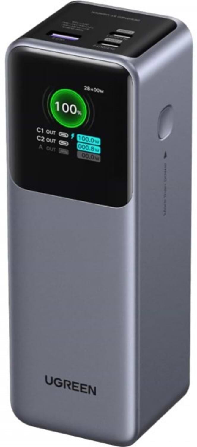 Батарея мобільна UGREEN 25000mAh 200W 1xUSB+ 2xUSB Type-C, PD3.0+QC4.0 PB722 (35525B)