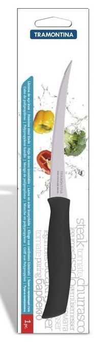 Фото - Ніж для томатів Tramontina Athus 127 мм Black (23088/905)