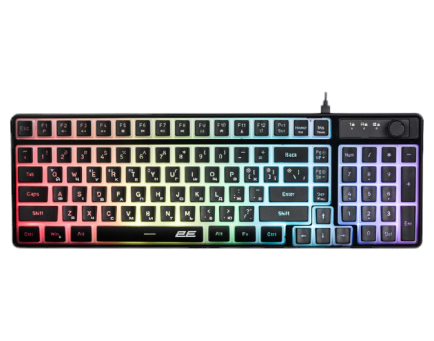 Клавиатура беспроводная игровая 2E Gaming KG390 RGB Black (2E-KG390UBK-WL) - Фото 1