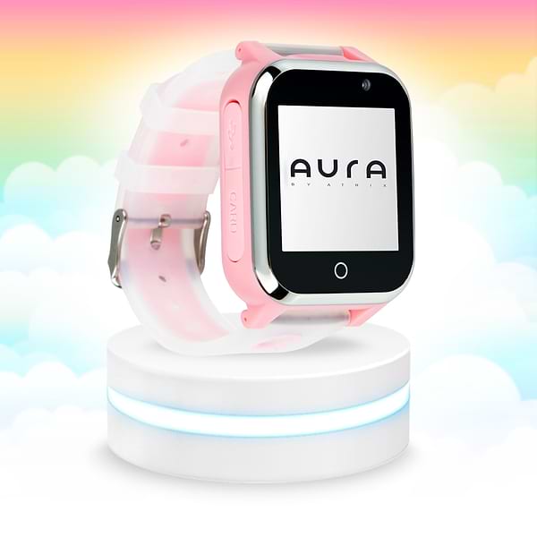 Фото - Дитячий годинник Aura A100 Tracker/WIFI Pink (AUR-A100-P)