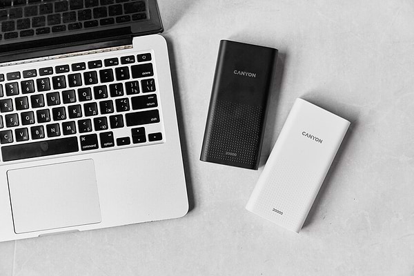 Фото - Батарея мобільна Canyon 20000mAh White (CNE-CPB2001W)