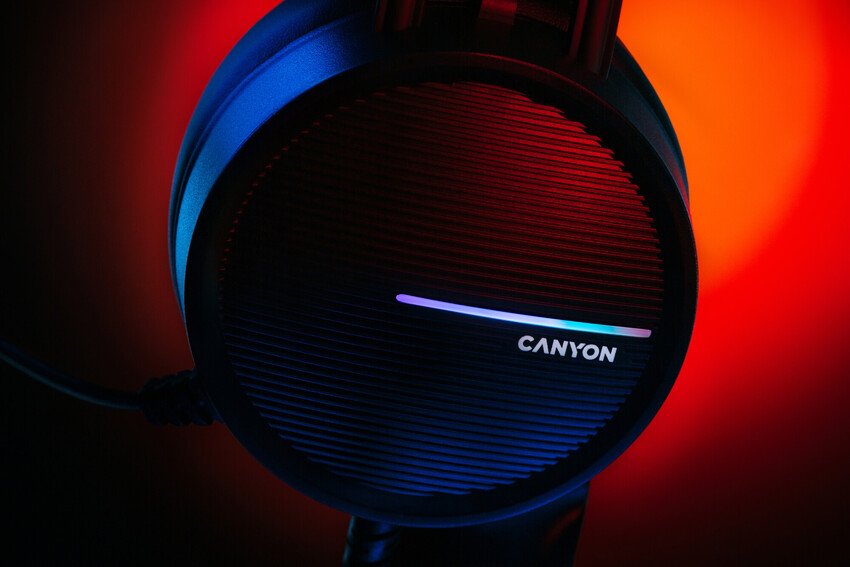 Фото - Гарнітура дротова ігрова Canyon GH-8A Black Orange (CND-SGHS8A)