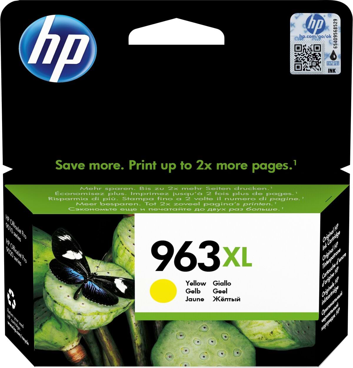 Картридж для струйных МФУ и принтеров HP 963XL High Yield HP OJ Pro 9010 /9013/9020/9023 Yellow (3JA29AE) - Фото 1