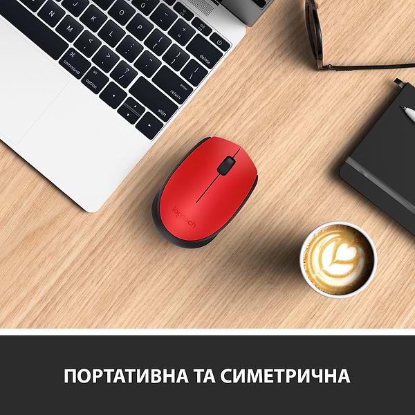 Фото - Миша бездротова Logitech M171 Red (910-004641)