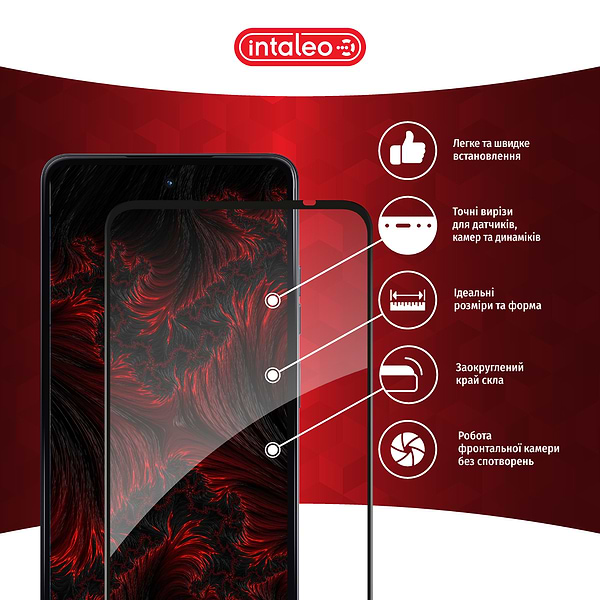 Фото - Захисне скло для смартфону Intaleo Full Glue for MOTO G24 Power Black (1283126591747)