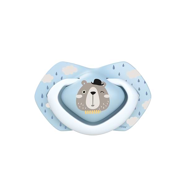 Фото - Симметричная пустышка Canpol babies 18+ мес BONJOUR PARIS 2 шт. - голубая (22/649_blu)