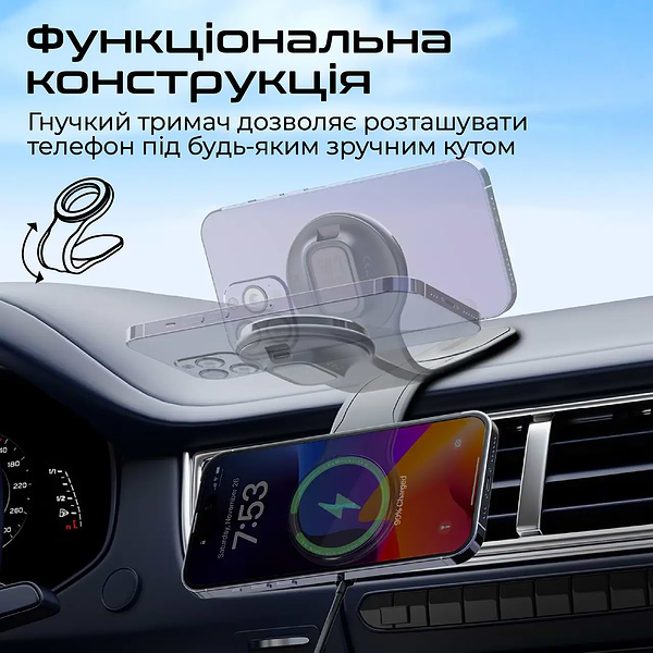 Фото - Автомобільний зарядний пристрій Promate laxmount-15w