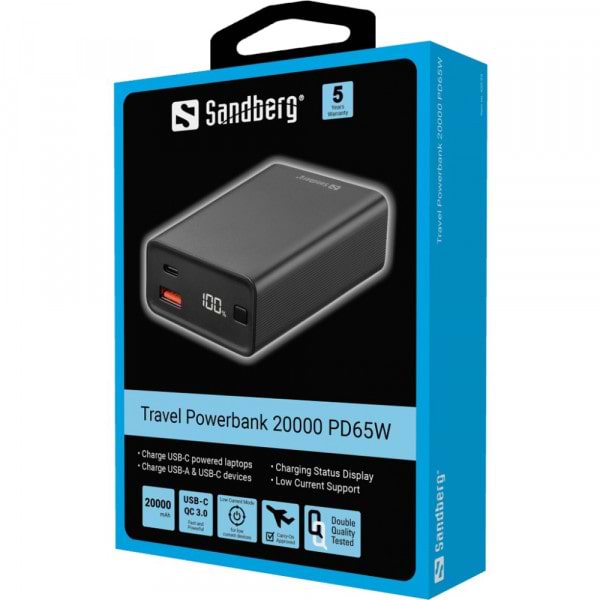 Фото - Батарея мобільна Sandberg 20000mAh 65W (420-95)