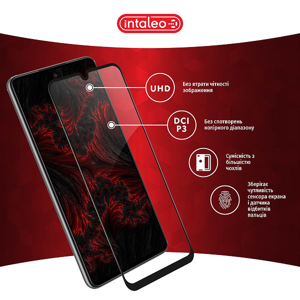 Фото - Защитное стекло для смартфона Intaleo Full Glue for Samsung A25 5G Black (1283126574931)