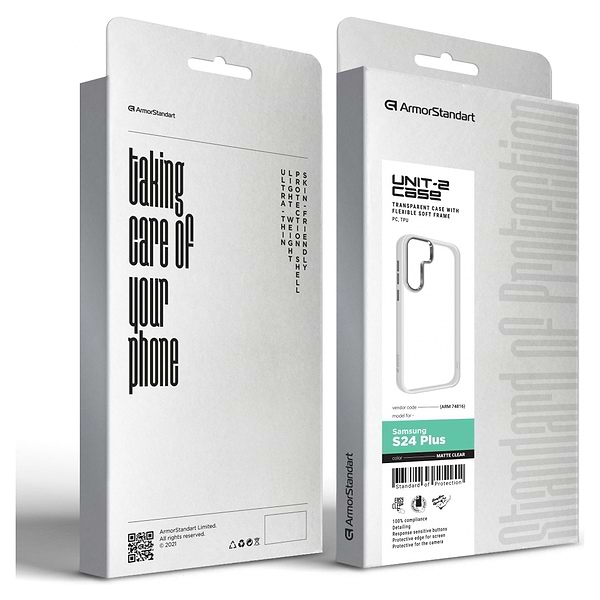 Фото - Чохол для смартфону Armorstandart UNIT2 for Samsung S24 Plus Matte Clear (ARM74816)