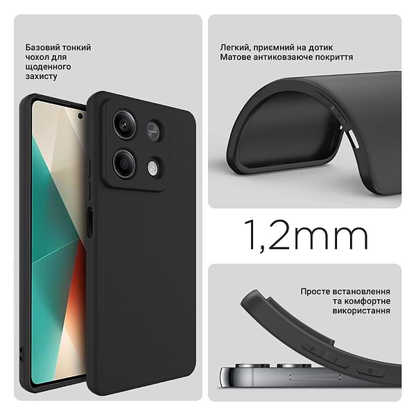 Фото - Чехол для смартфона BeCover for Xiaomi Redmi Note 13 5G Black (710911)
