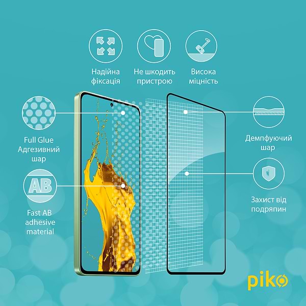 Фото - Захисне скло для смартфону Piko Full Glue for Xiaomi Redmi Note 13 4G (1283126583940)