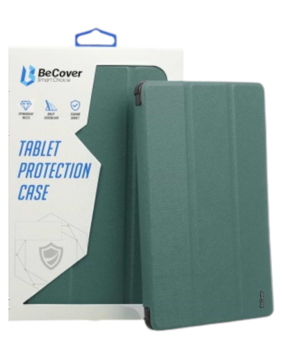 Чохол для планшету BeCover Tri Fold Soft TPU Silicone for Apple iPad Pro 12.9 2020/2021/2022 Dark Green (709713) - Фото 1