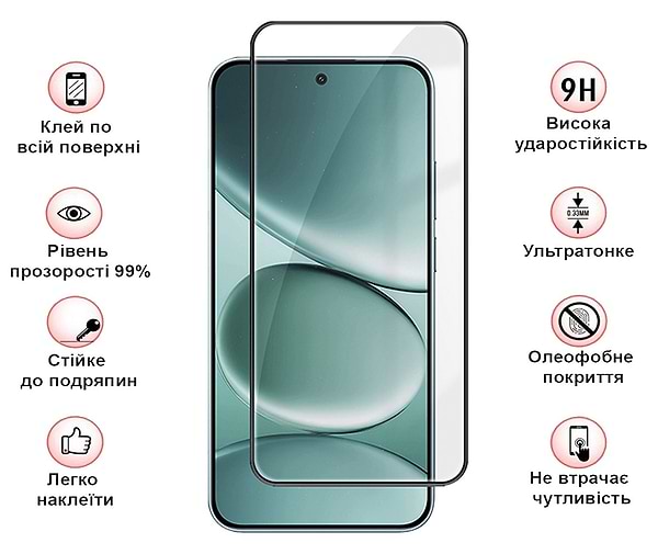 Фото - Захисне скло для смартфону BeCover for Xiaomi Redmi Note 15 5G Black (714790)