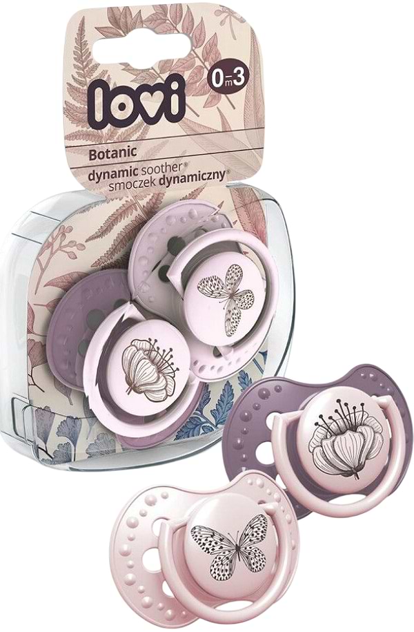 Фото - Динамическая пустышка Lovi 0-3 м-цев 2 шт. Botanic Girl (22/869girl)