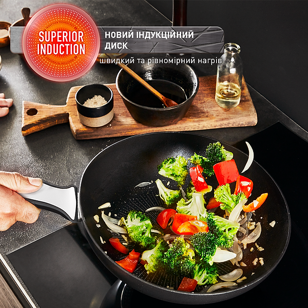 Фото - Сковорода ВОК Tefal G25919AZ Unlimited ON 28 см