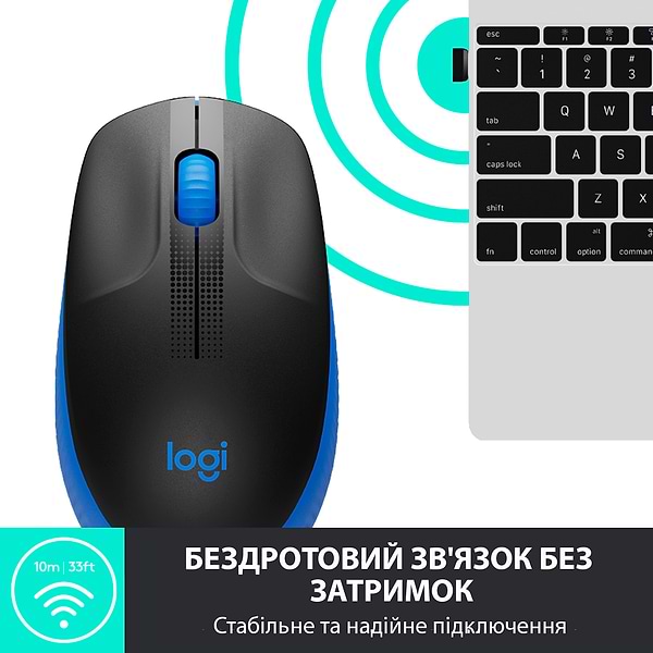Фото - Миша бездротова Logitech M190 Blue (910-005907)