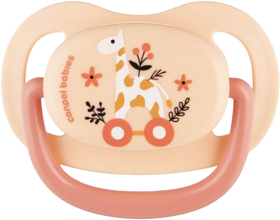 Анатомічна пустушка Canpol babies 0-6 м-ців Toys - рожева (23/256_pin2)