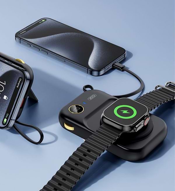 Фото - Батарея мобільна XO PR270 Magnetic MagSafe 15W 3-in-1+PD20W/QC22.5W 10000 mAh Black