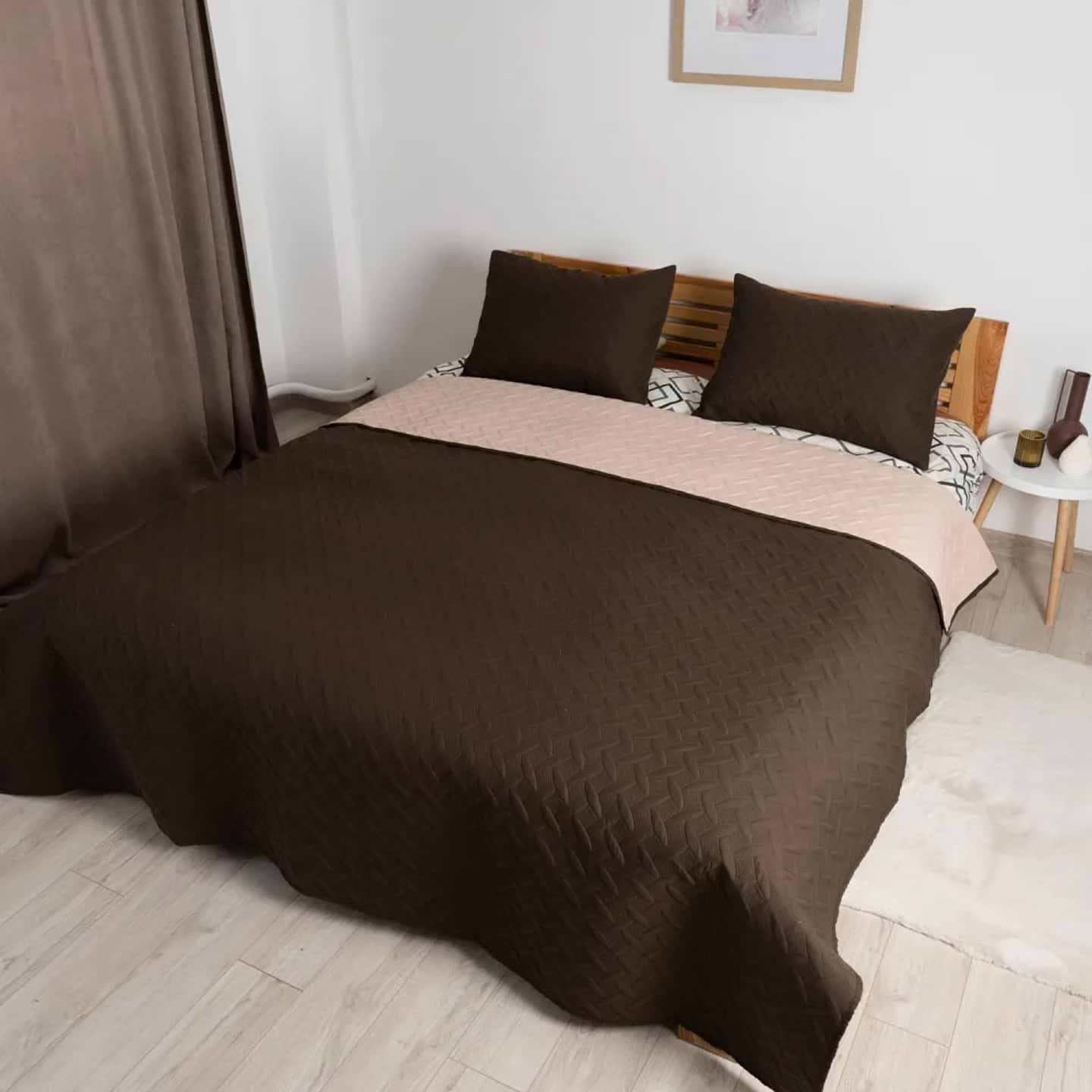 Набір покривало + наволочки євро ТЕП Vintage 220х240 Коричневий/Вінтаж (4-00511_21194)