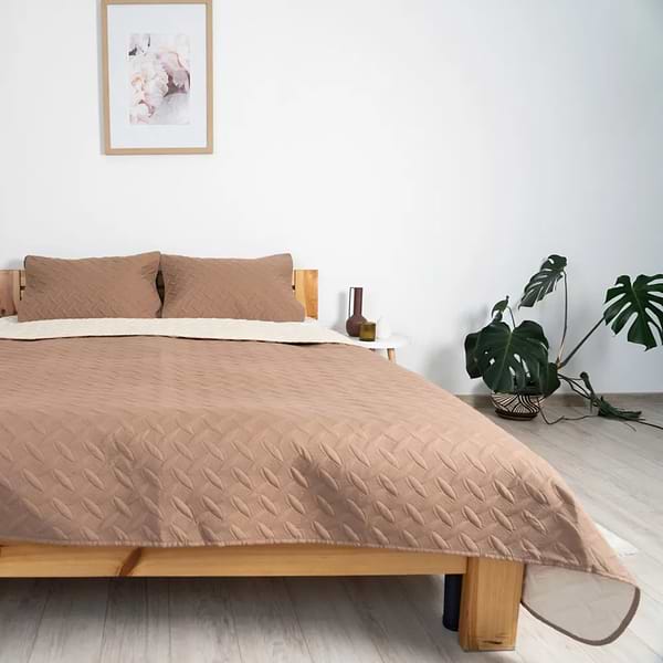 Фото - Набор покрывало + наволочки евро ТЕП Vintage 240х260 Капучино/Винтаж (4-00513_21420)