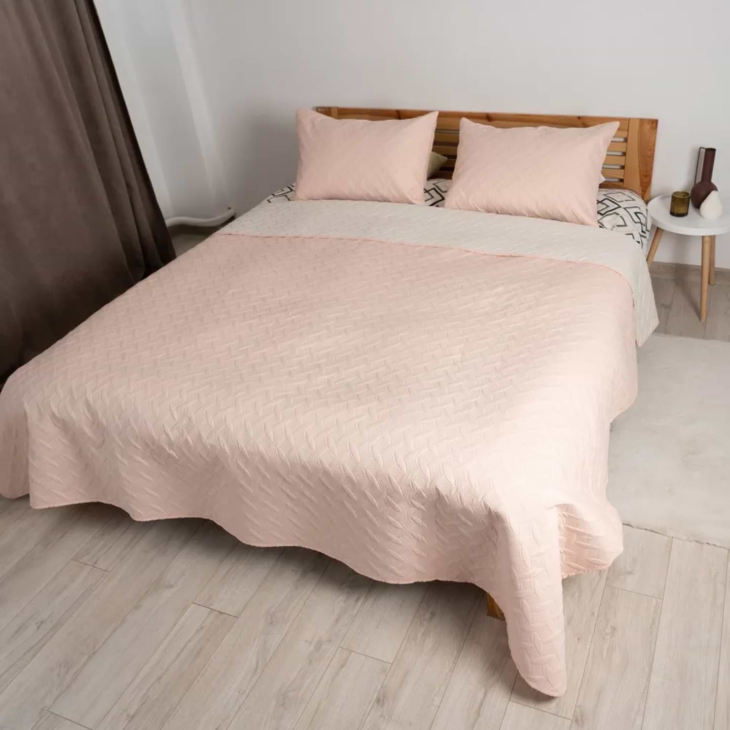 Набір покривало + наволочки полуторний ТЕП Vintage 150х210 Пудровий/Вінтаж (4-00507_21000)