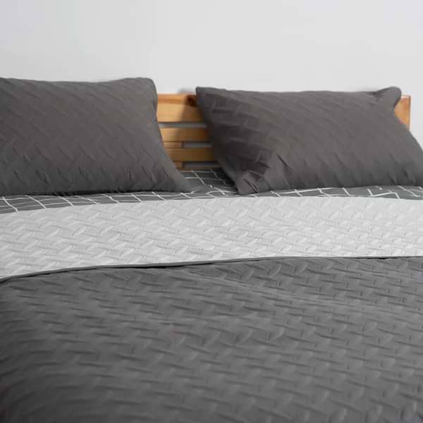 Фото - Набор покрывало + наволочки двуспальный ТЕП Vintage 180х240 Серый/Винтаж (4-00509_21088)