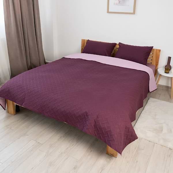 Фото - Набор покрывало + наволочки полуторный ТЕП Vintage 150х210 Бордовый/Винтаж (4-00507_18084) Фото - Набор покрывало + наволочки полуторный ТЕП Vintage 150х210 Бордовый/Винтаж (4-00507_18084)